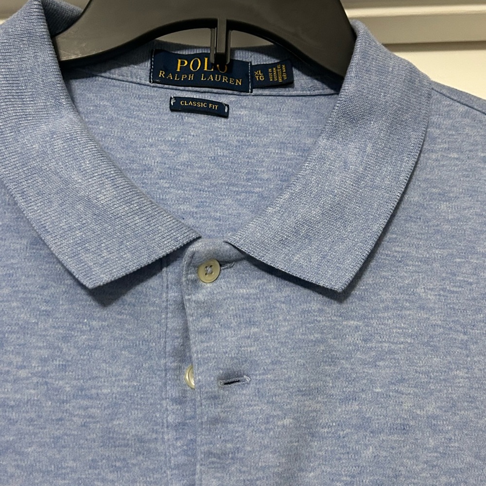 Blue Short Sleeve Ralph Lauren Polo Shirt Size XL